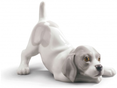 Playful Puppy Figurine