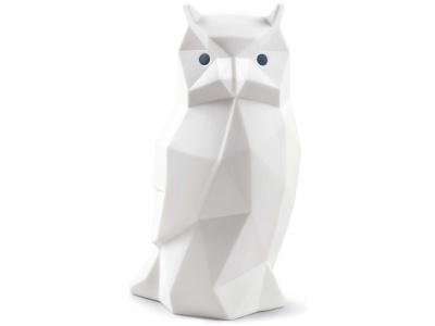 Owl Figurine. Matte White