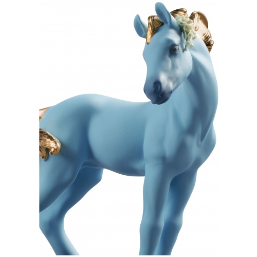 The Horse Figurine. Blue. Limited Edition 5