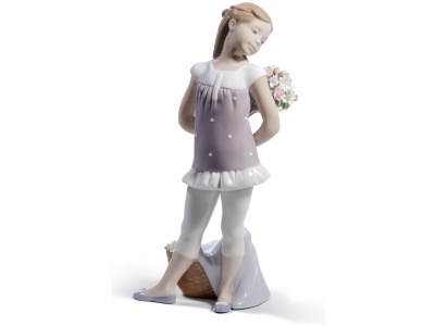 Your Favorite Flowers Girl Figurine