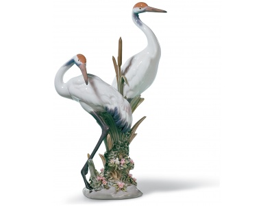 Courting Cranes Sculpture