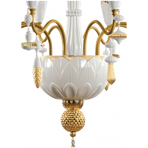 Ivy and Seed 8 Lights Chandelier. Golden Luster (CE/UK) 7