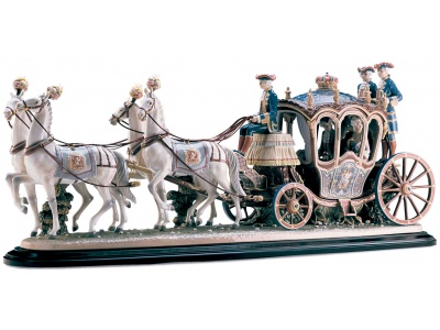 XVIIIth Century Coach Sculpture. Limited Edition