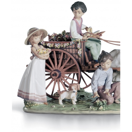 Enchanted Outing Children Sculpture. Limited Edition 6