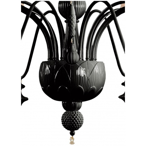 Ivy and Seed 16 Lights Chandelier. Large Flat Model. Absolute Black (CE/UK) 7