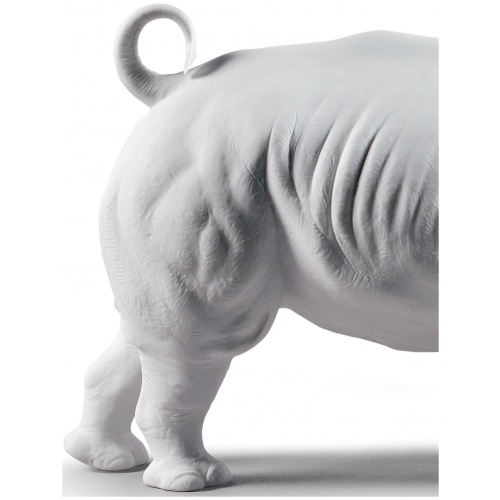 White Rhino Figurine. Matt 7