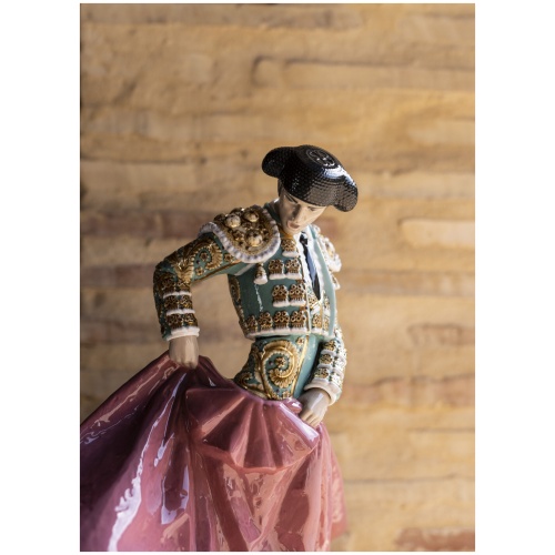 Matador Man Sculpture. Green Outfit. Limited Edition 9