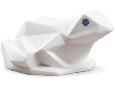 Frog Figurine. Matte White