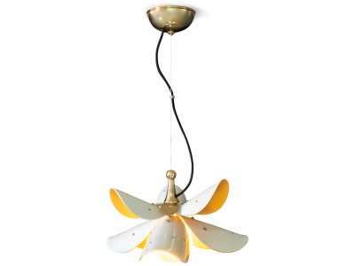 Blossom Hanging Lamp. White-Gold (CE/UK)