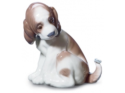 Gentle Surprise Dog Figurine