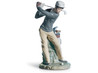 Golfer man Figurine