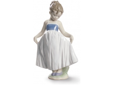 Look at My Dress Girl Figurine