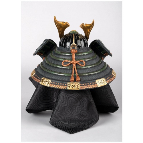 Orange Samurai Helmet Figurine 6