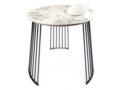 ShadowMoment Table. With bowl. Black metal