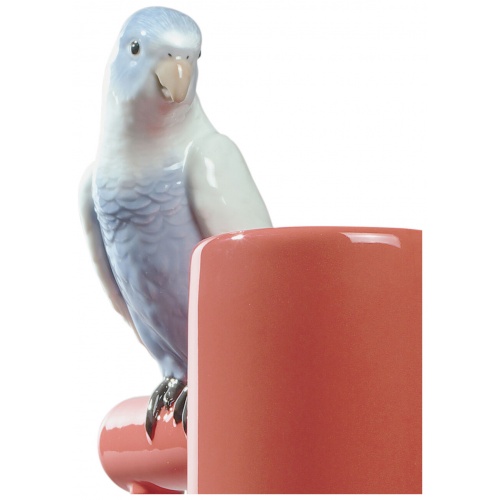 Parrot Parade Vase. Coral 8