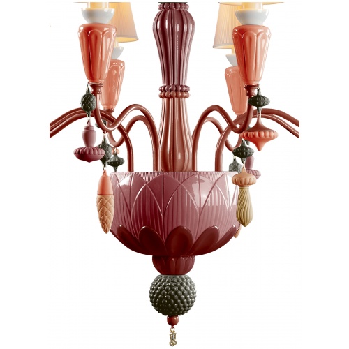 Ivy and Seed 8 Lights Chandelier. Red Coral (CE/UK) 7