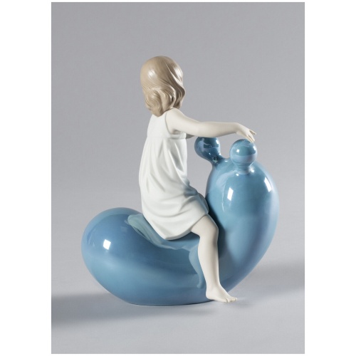 My Seesaw Balloon Girl Figurine. Blue 8