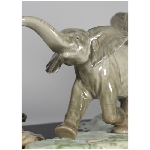 We Follow in Your Steps Elephants Sculpture 9