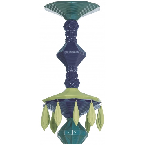 Belle de Nuit 24 Lights Chandelier. Green (CE/UK) 6