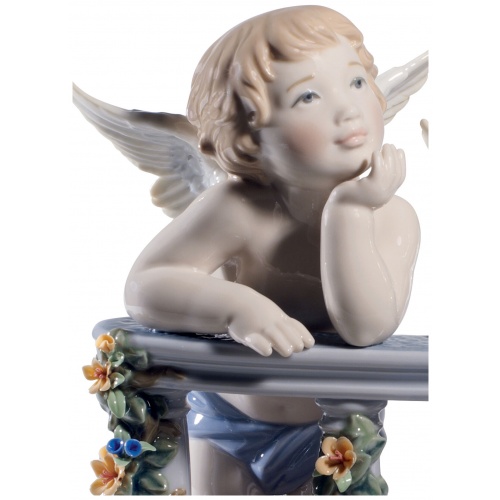 Celestial Balcony Angels Figurine. Limited Edition 7