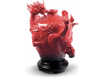 Dragon and Phoenix Vase