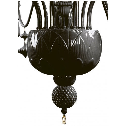 Ivy and Seed 20 Lights Chandelier. Medium Model. Absolute Black (CE/UK) 7