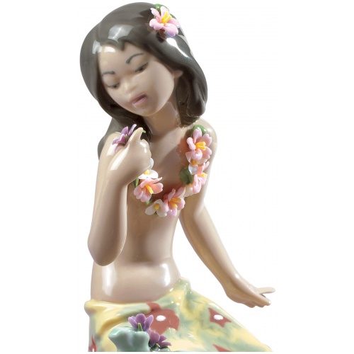 In a Tropical Garden Girl Figurine. Special Edition 5