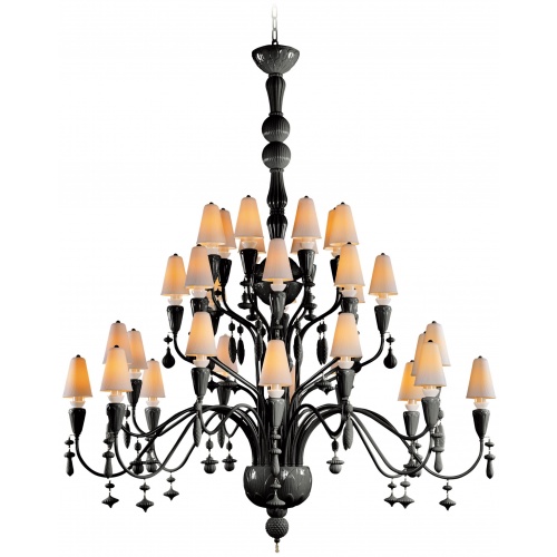 Ivy and Seed 32 Lights Chandelier. Large Model. Absolute Black (CE/UK) 5