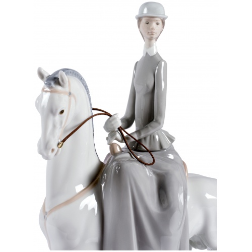 Woman on Horse Figurine 9