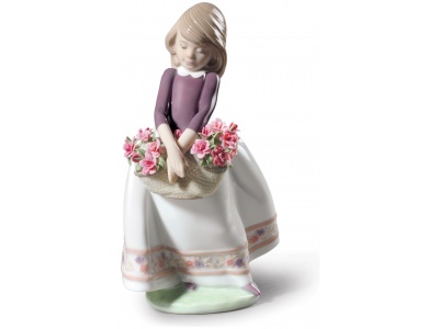 May Flowers Girl Figurine. Special Version