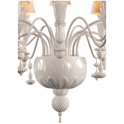 Ivy and Seed 16 Lights Chandelier. Medium Flat Model. White (CE/UK) 7