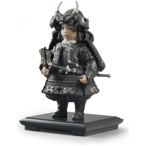 Warrior Boy Figurine. Silver Lustre. Limited Edition 5