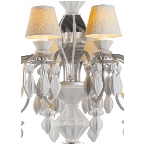 Belle De Nuit 12 Lights Chandelier. Silver Luster (CE/UK) 6