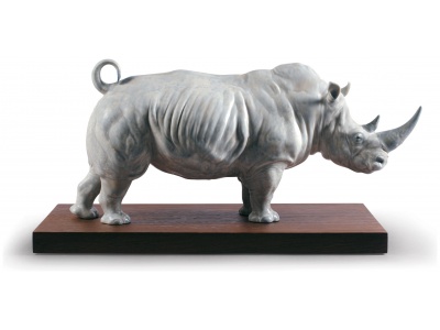 White Rhino Figurine