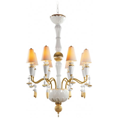 Ivy and Seed 8 Lights Chandelier. Golden Luster (CE/UK) 6