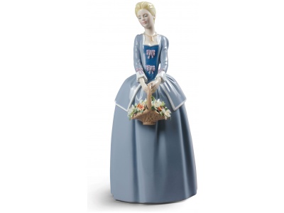 Garden Blossoms Woman Figurine