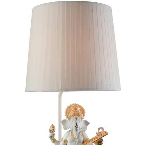 Veena Ganesha Table Lamp. Golden Luster (UK) 5