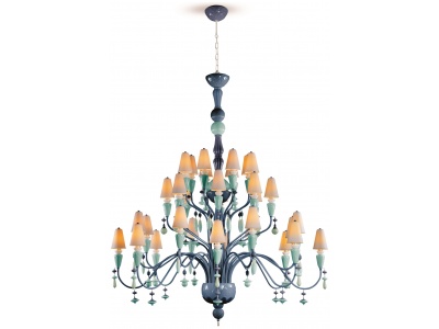 Ivy and Seed 32 Lights Chandelier. Large Model. Ocean (CE/UK)