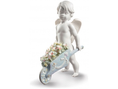 Celestial Flowers Angel Figurine