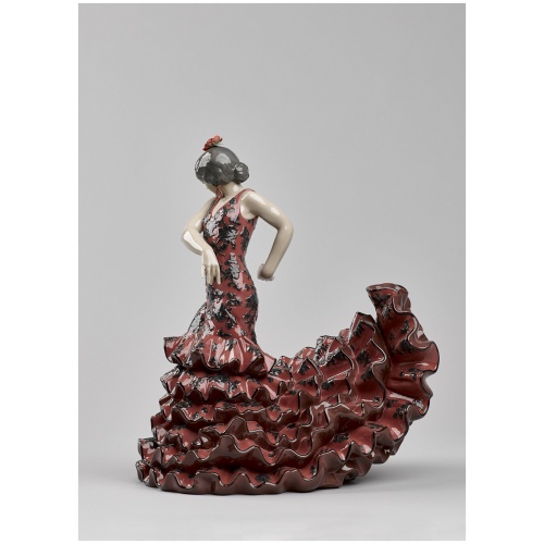 Flamenco Flair Woman Sculpture. Red 11