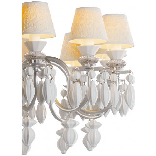 Belle De Nuit 12 Lights Chandelier. Silver Luster (CE/UK) 7