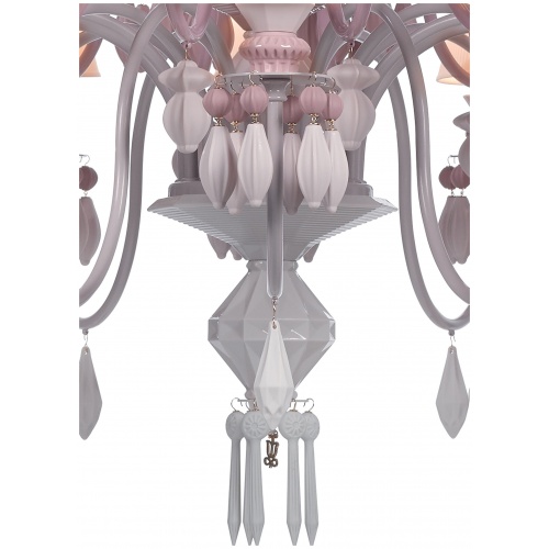 Belle de Nuit 40 Lights Chandelier. Pink (CE/UK) 7