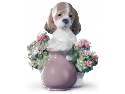 Take Me Home Dog Figurine