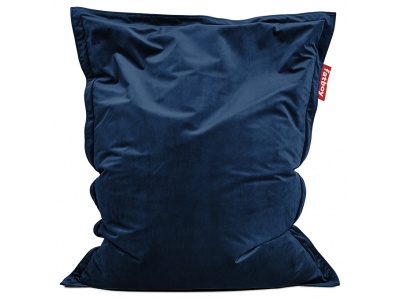 Original Slim Velvet Beanbag Dark Blue