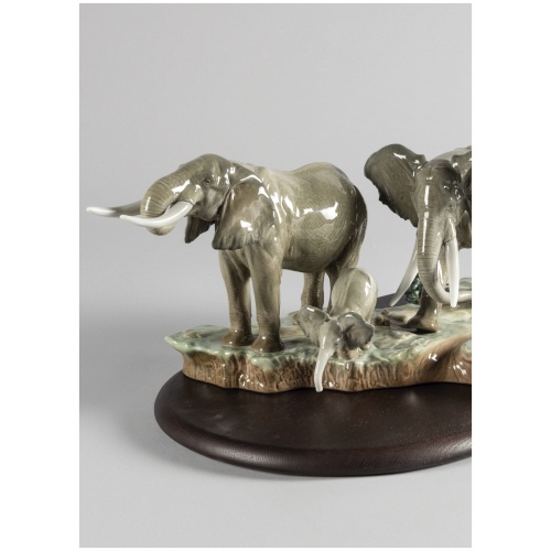 A Stop Along The Way Elephants Sculpture 6