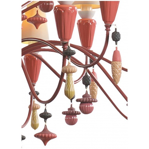 Ivy and Seed 32 Lights Chandelier. Large Model. Red Coral (CE/UK) 7