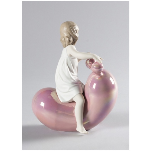 My Seesaw Balloon Girl Figurine. Pink 8