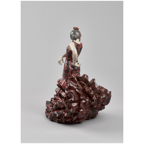 Flamenco Flair Woman Sculpture. Red 10