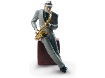 Jazz Saxophonist Figurine