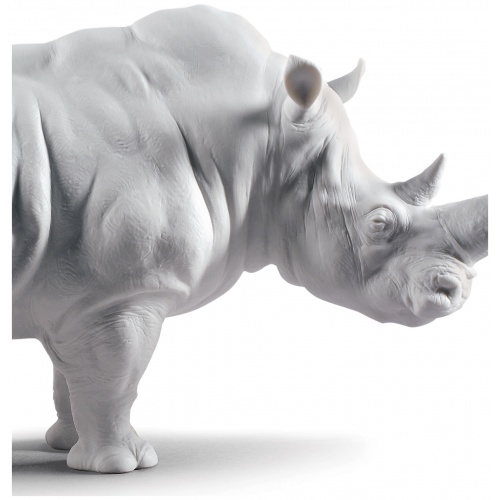 White Rhino Figurine. Matt 5